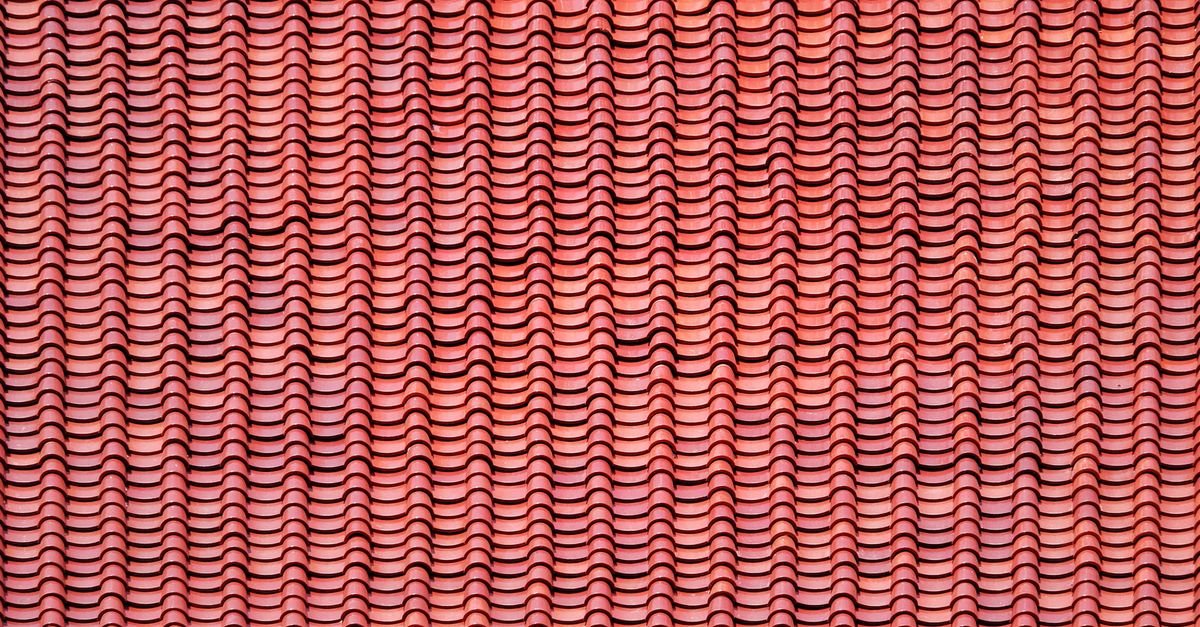 Uniform red clay roof tiles, a hard cast covering with a published pressure ceiling that asphalt shingle does not have